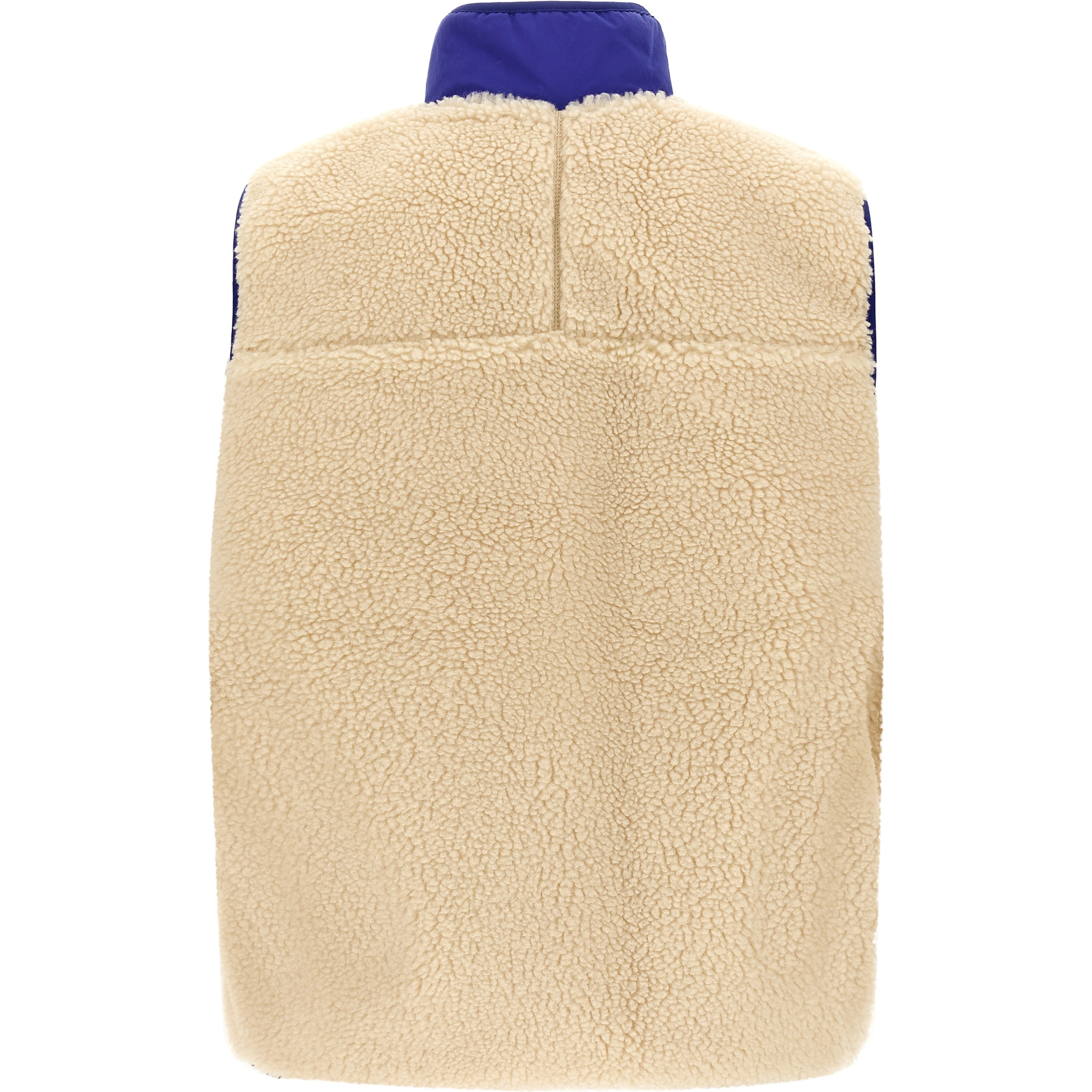 Beige Polyester Sleeveless Jacket