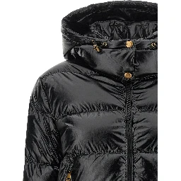 Black Polyamide Full-Length Jacket