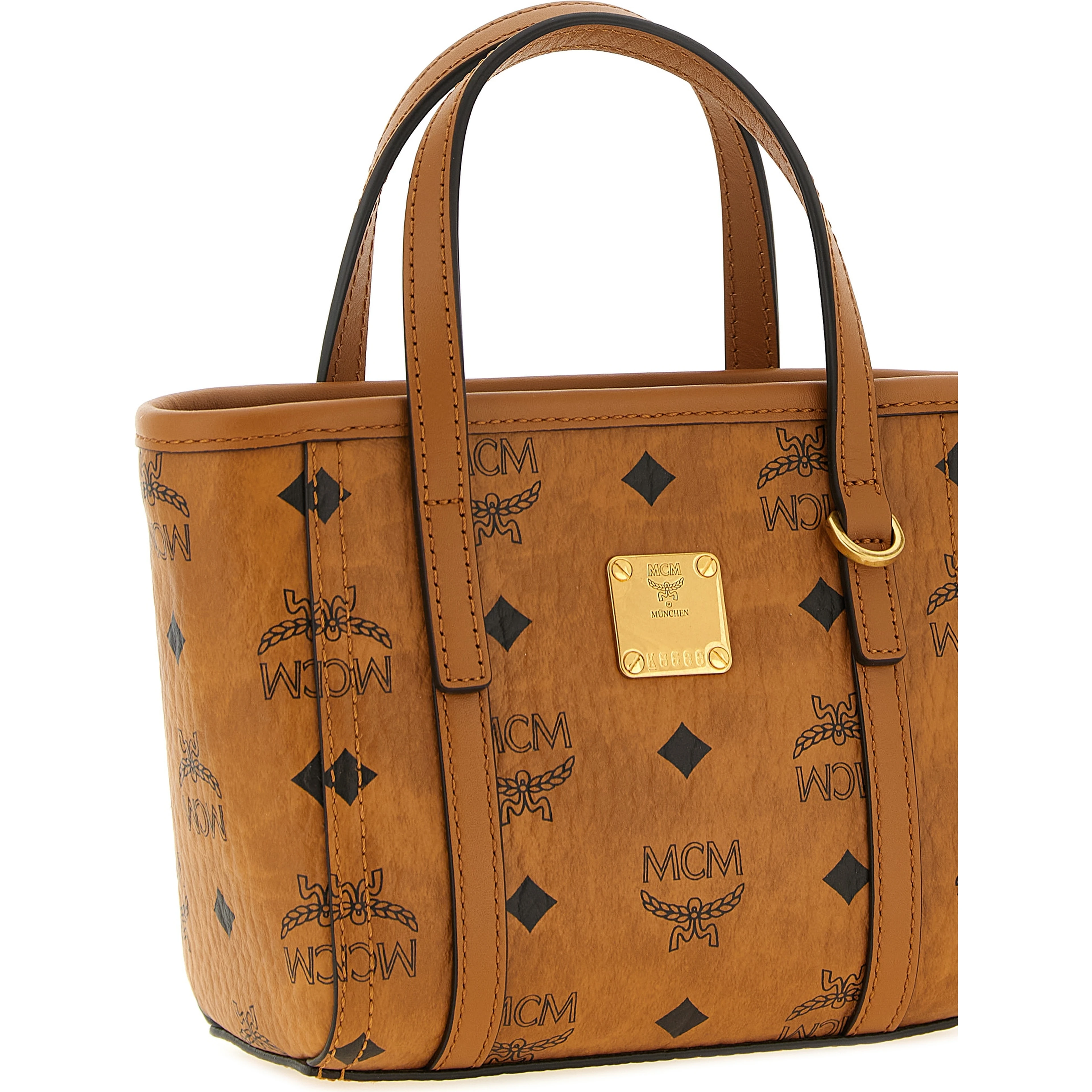 Brown Polyethylene Tote Bag