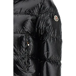 Black Polyamide Full-Length Jacket