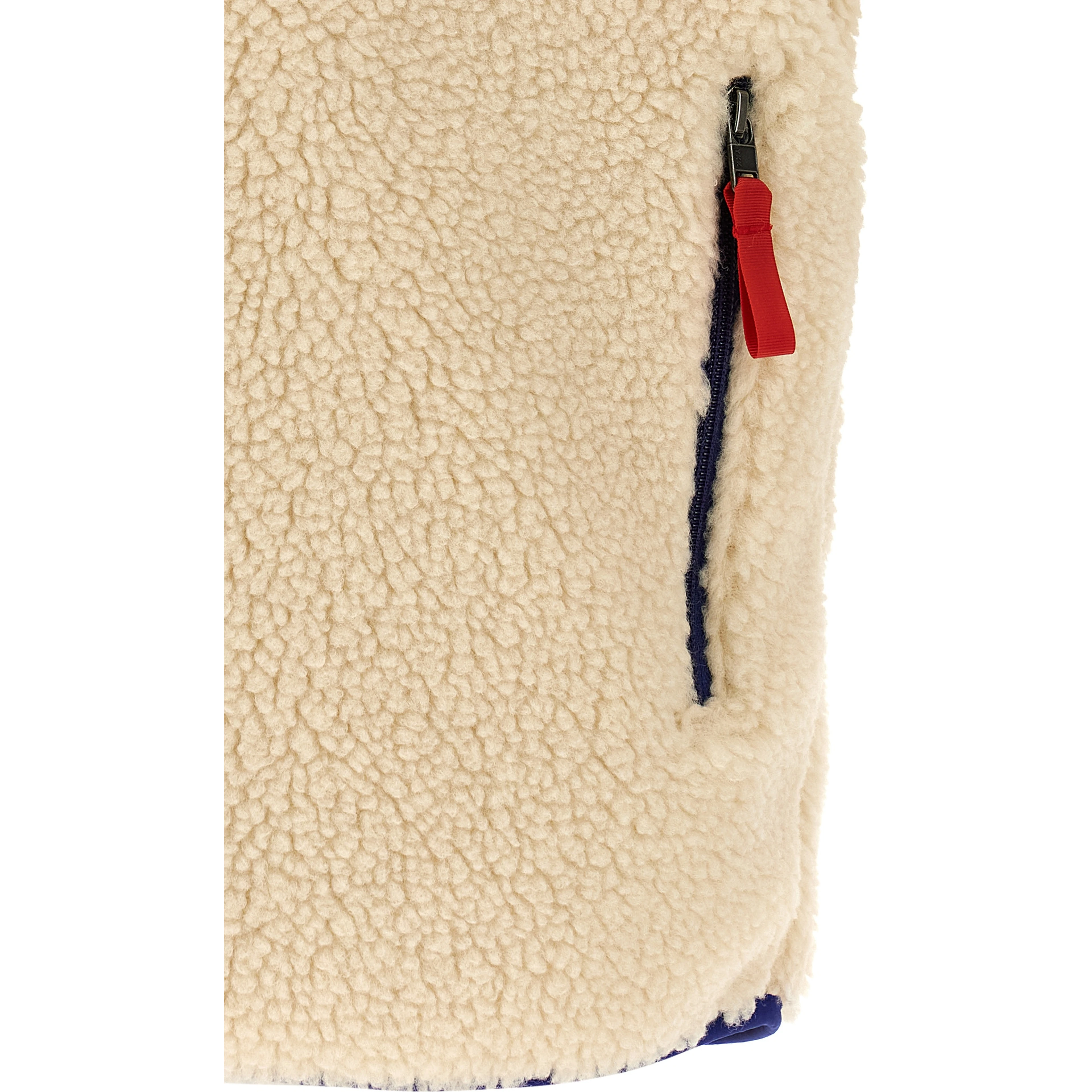 Beige Polyester Sleeveless Jacket