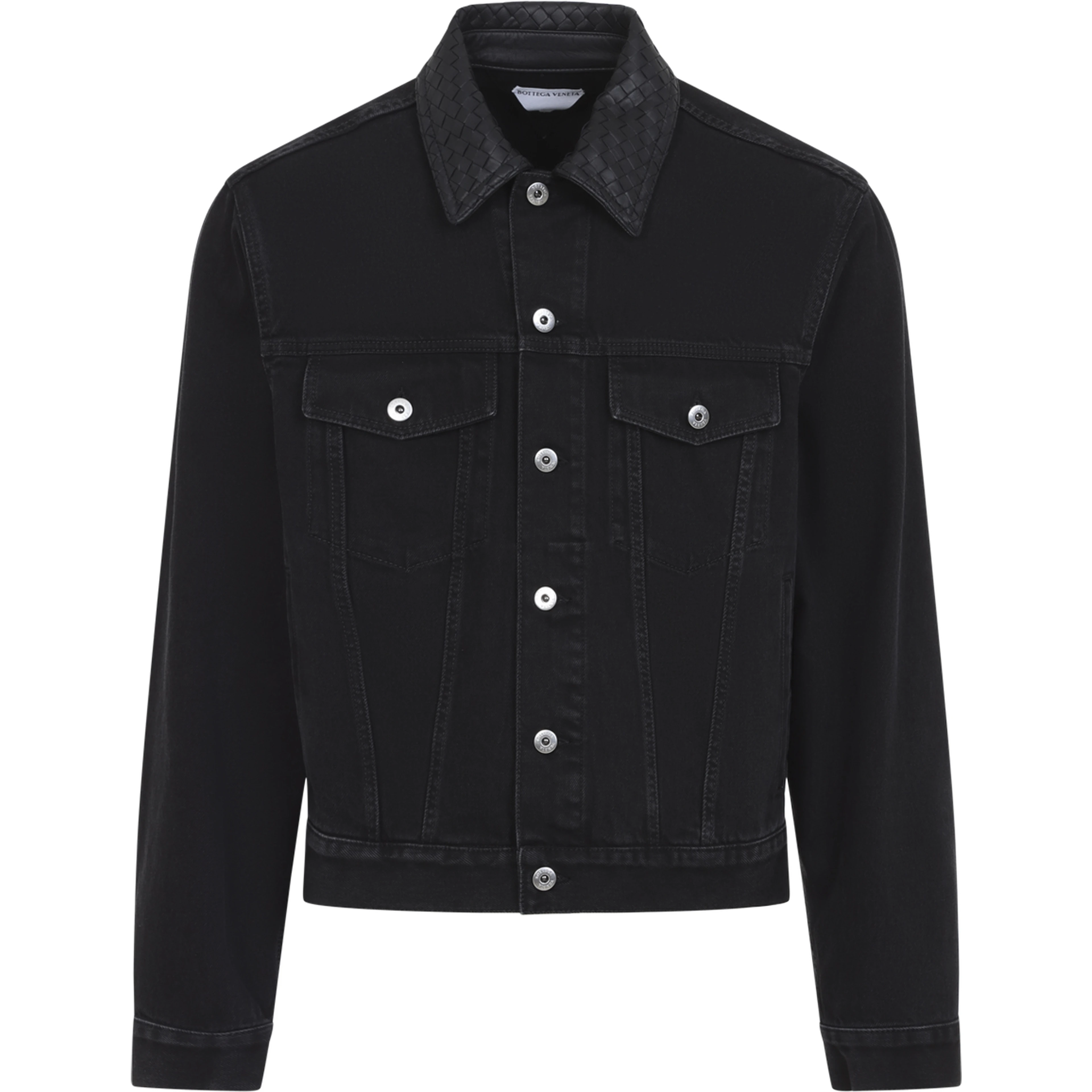 INTRECCIATO COLLAR DENIM JACKET