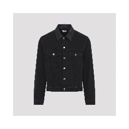 INTRECCIATO COLLAR DENIM JACKET
