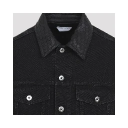 INTRECCIATO COLLAR DENIM JACKET