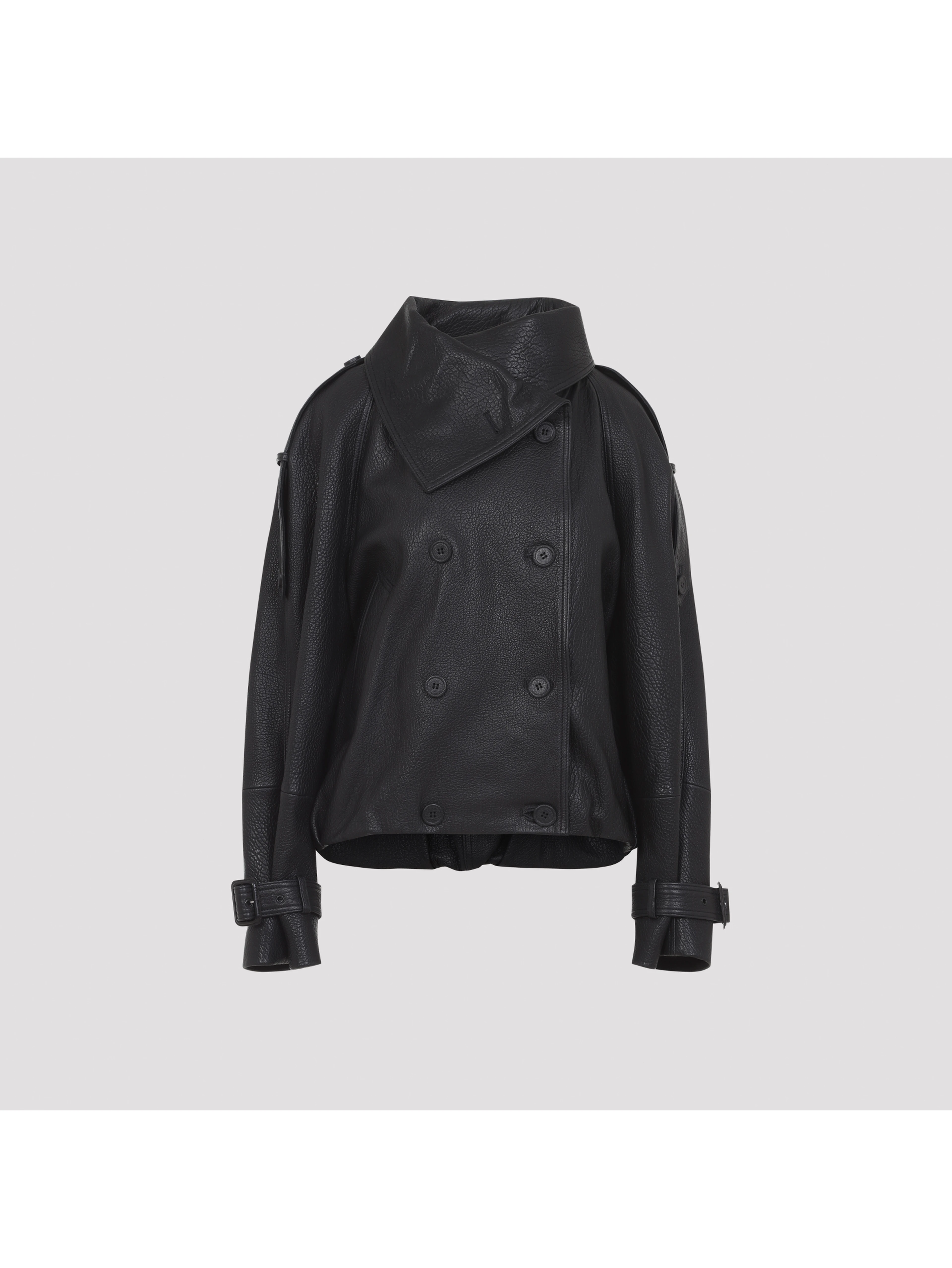 LEATHER BOMBER JACKET