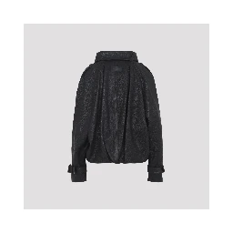 LEATHER BOMBER JACKET