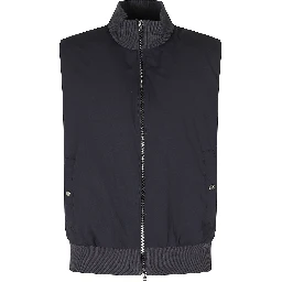 GILET FULL ZIP NYLON COTONE
