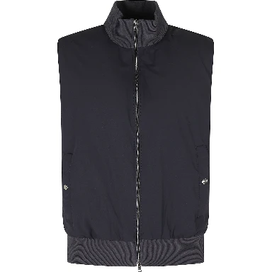 GILET FULL ZIP NYLON COTONE