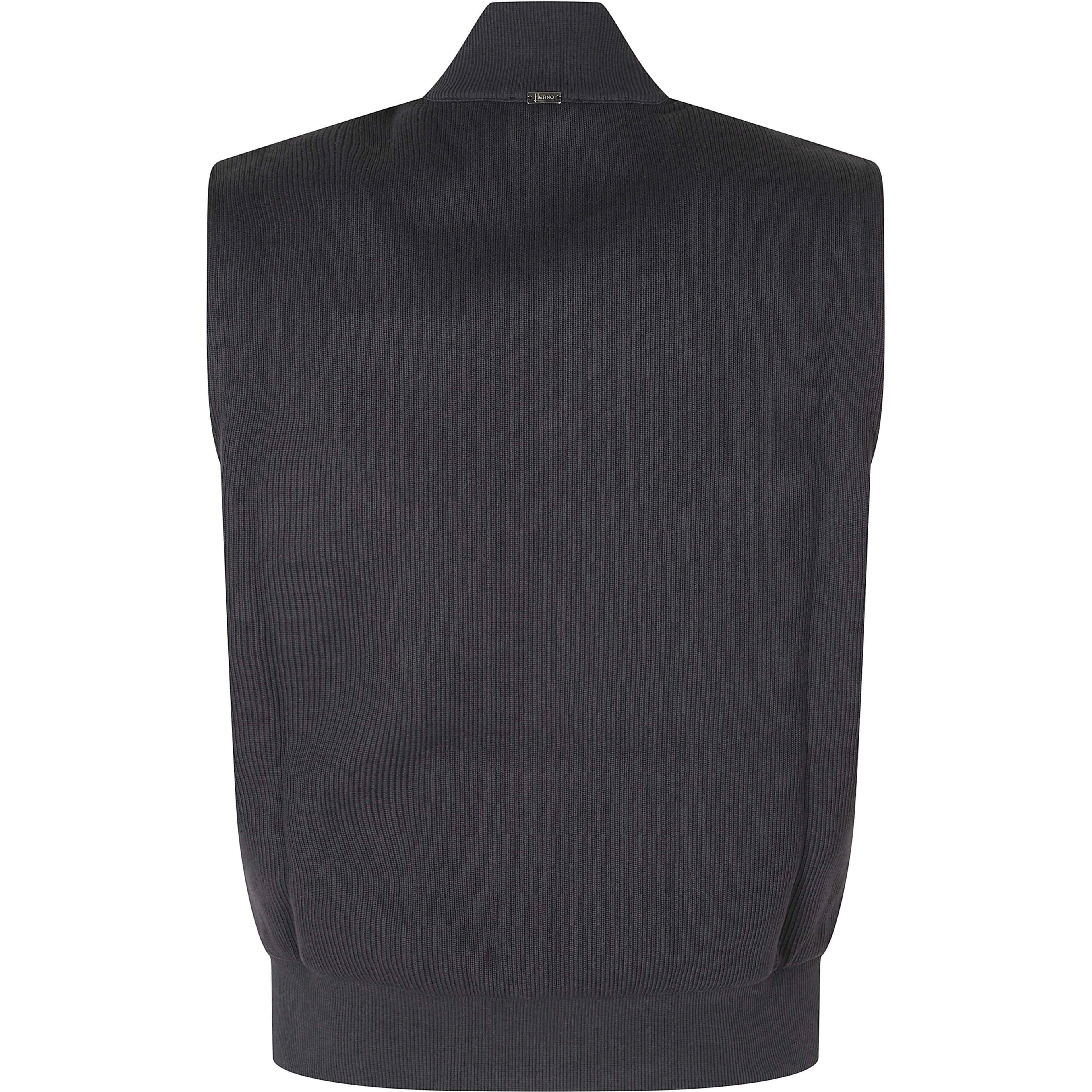 GILET FULL ZIP NYLON COTONE