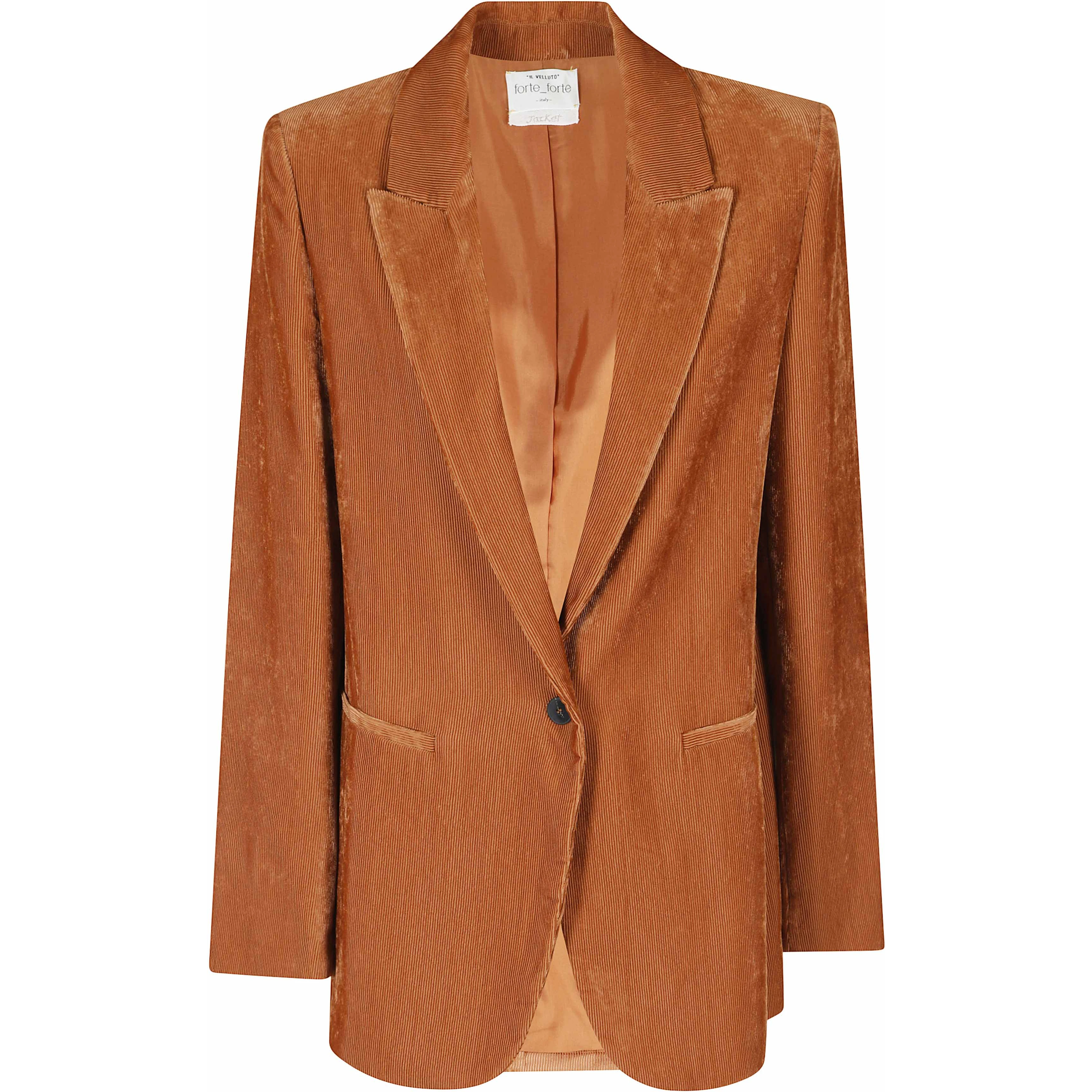 FLUID RIBBED VELVET BLAZER