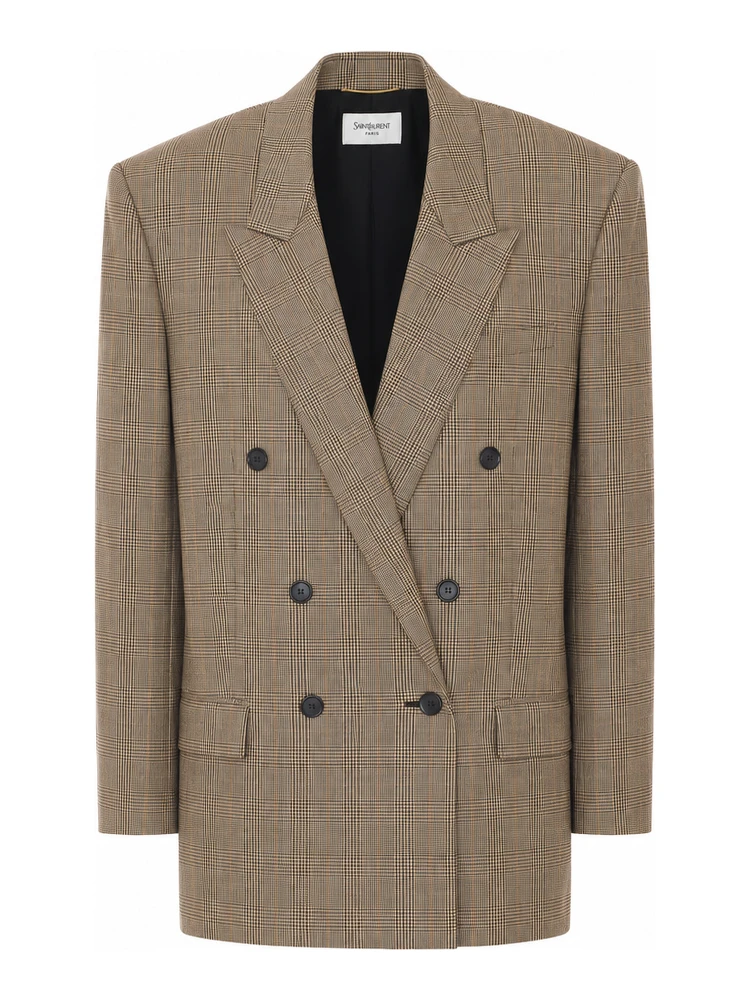 Saint Laurent Jackets Beige