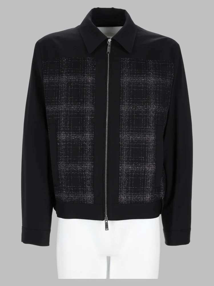 Bomber "Evening" Con Motivo Check