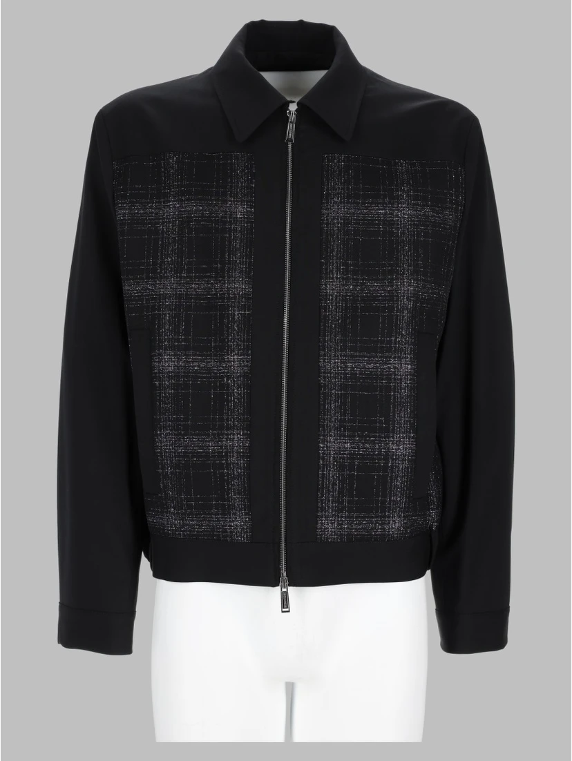 Bomber "Evening" Con Motivo Check