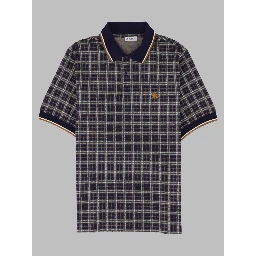 Polo in misto cotone Check