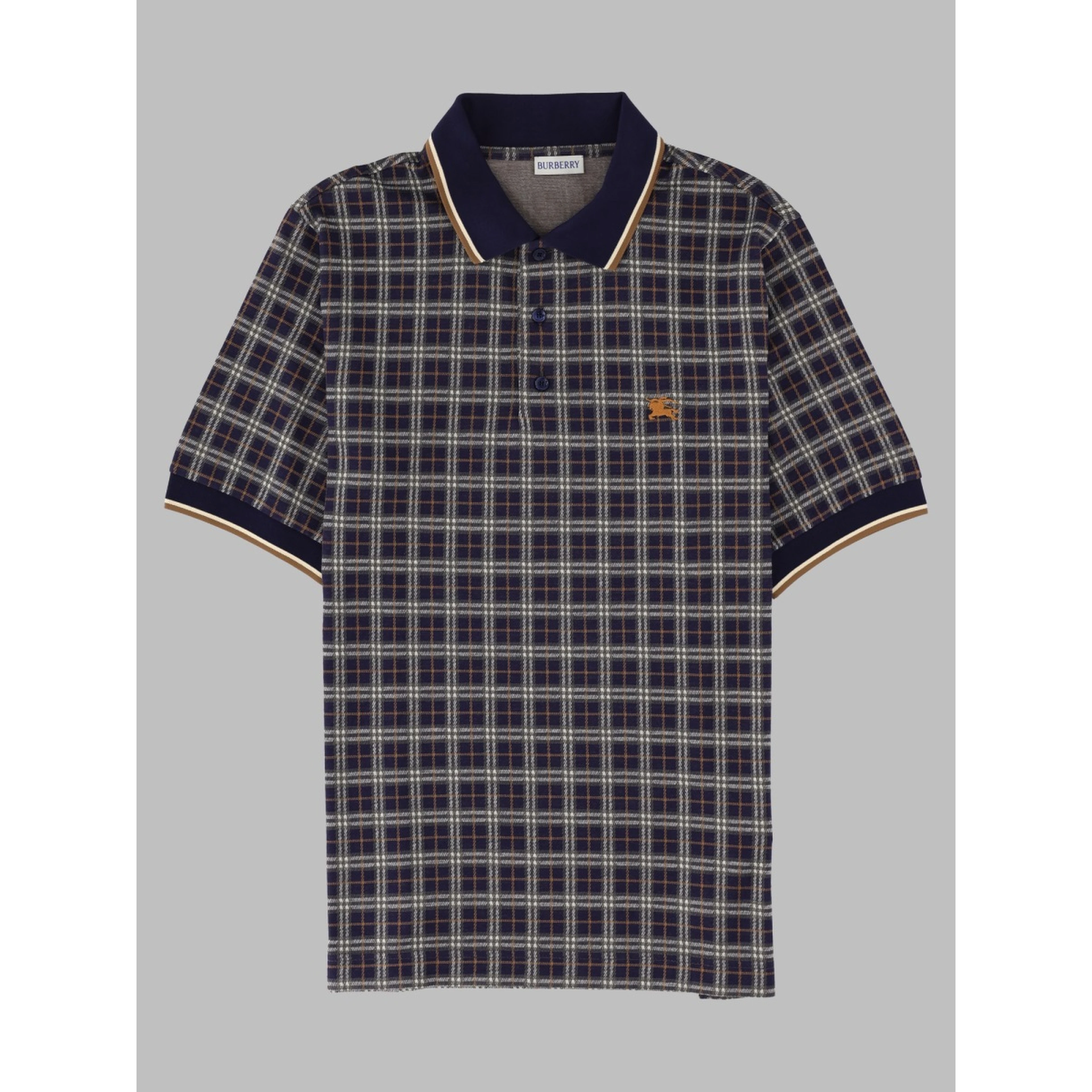 Polo in misto cotone Check