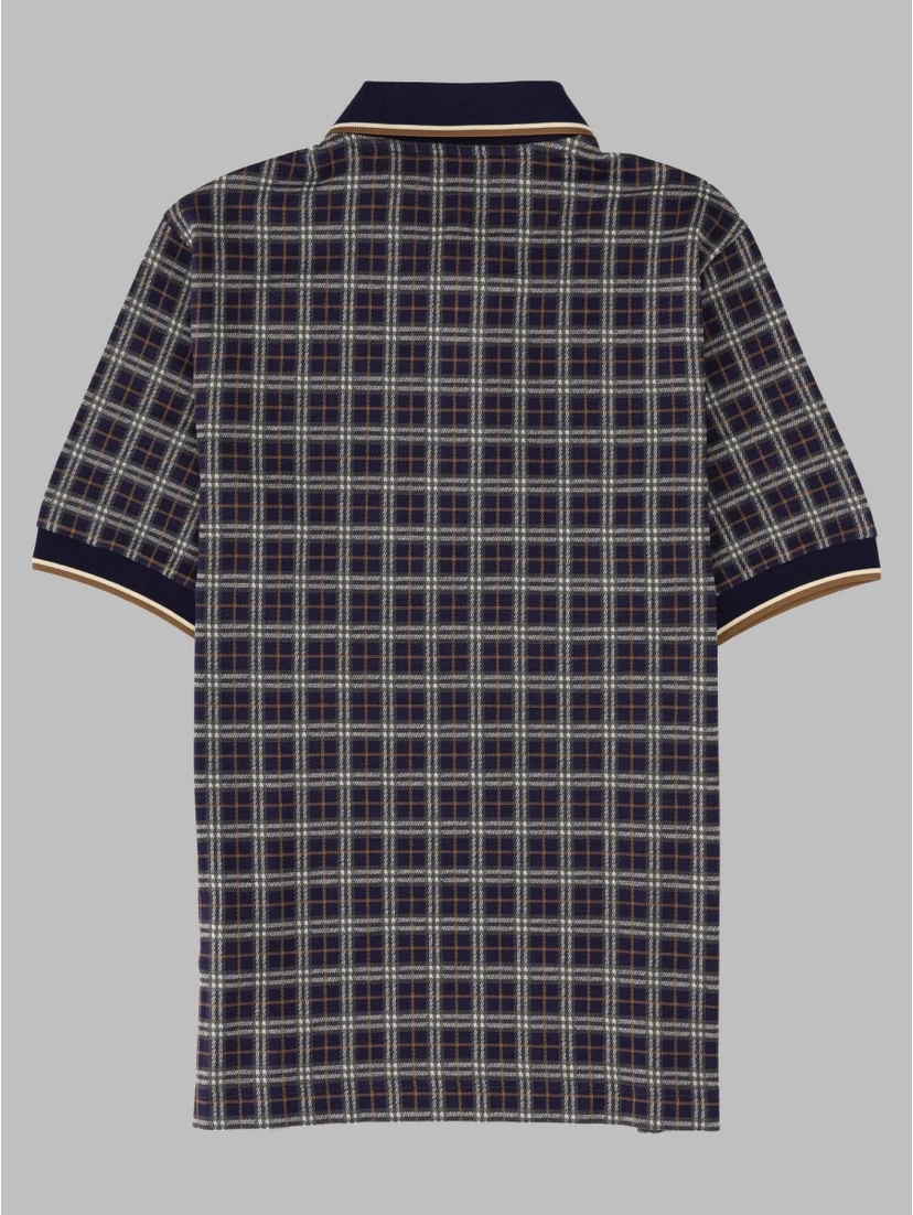 Polo in misto cotone Check