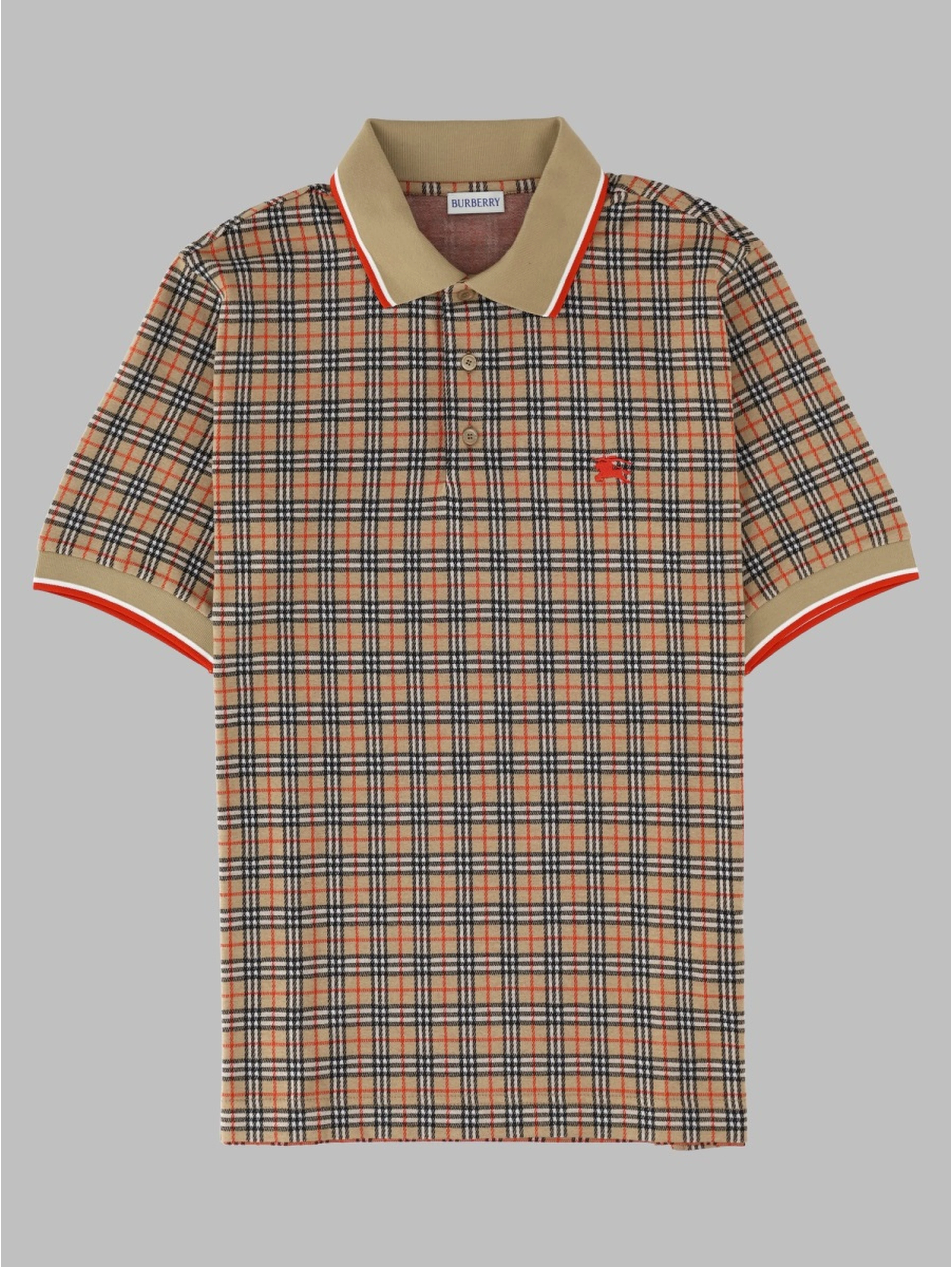Polo in misto cotone Check
