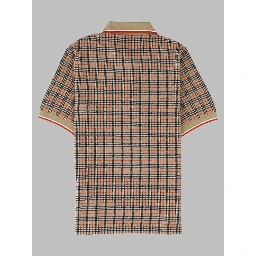 Polo in misto cotone Check