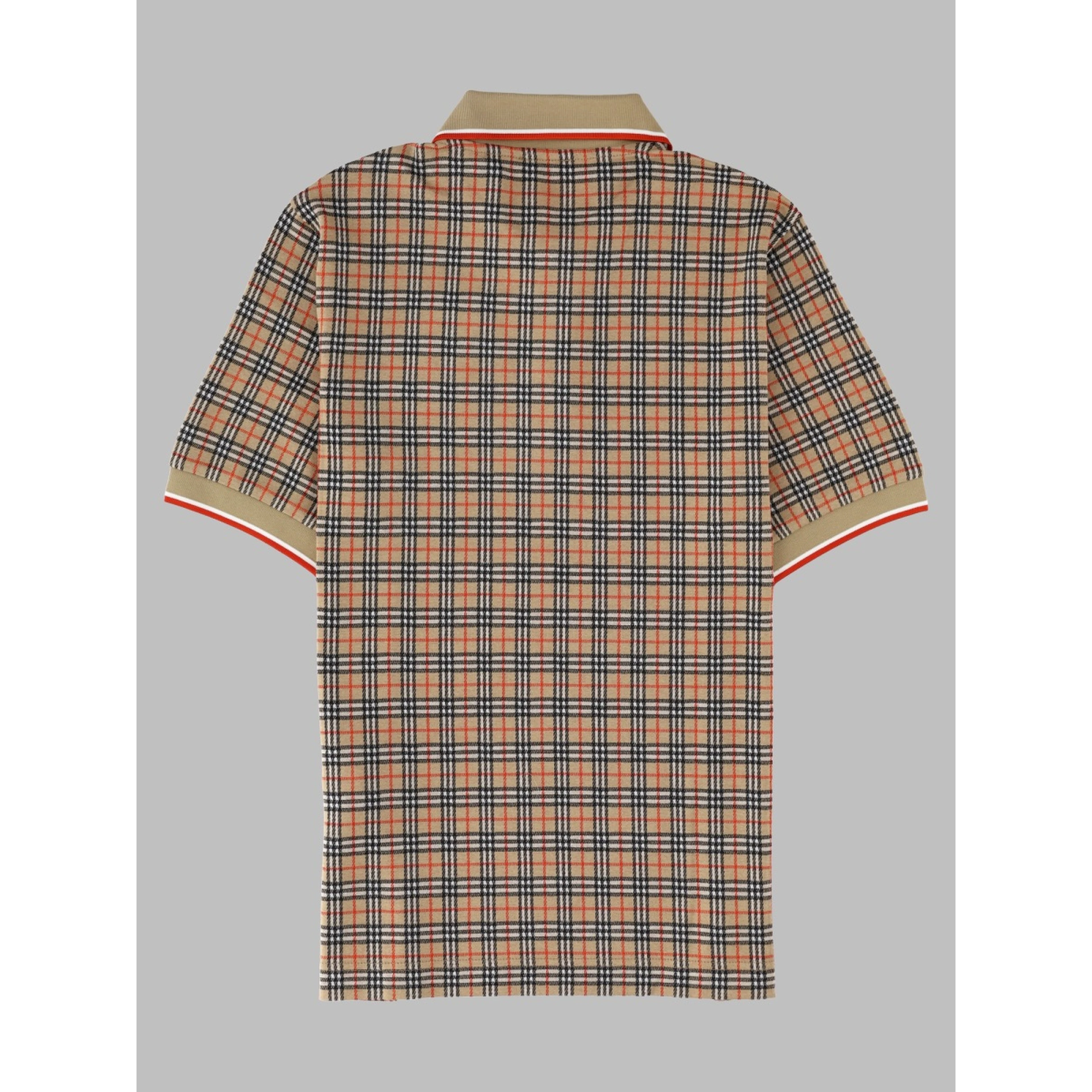 Polo in misto cotone Check