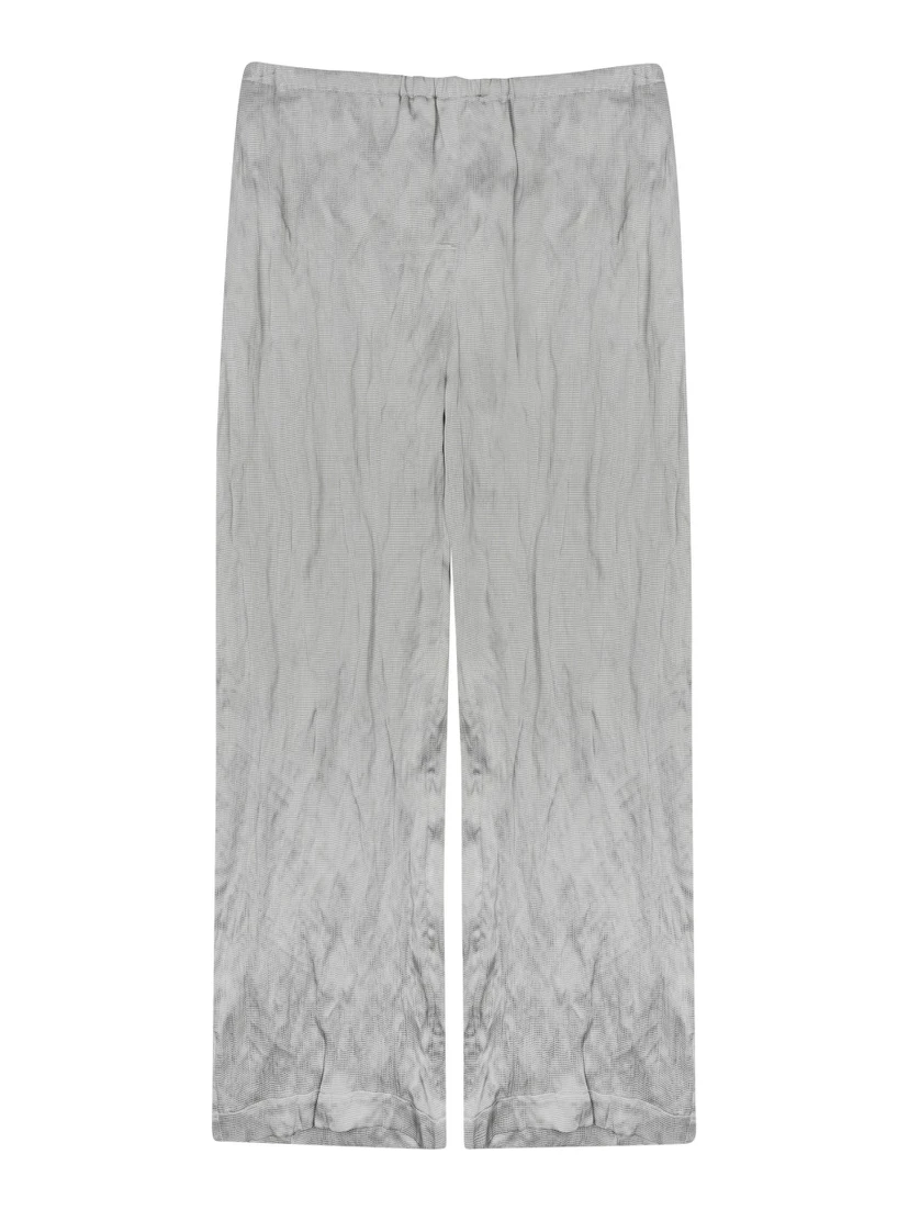 PANTALONE IN VISCOSA TESTURIZZATA