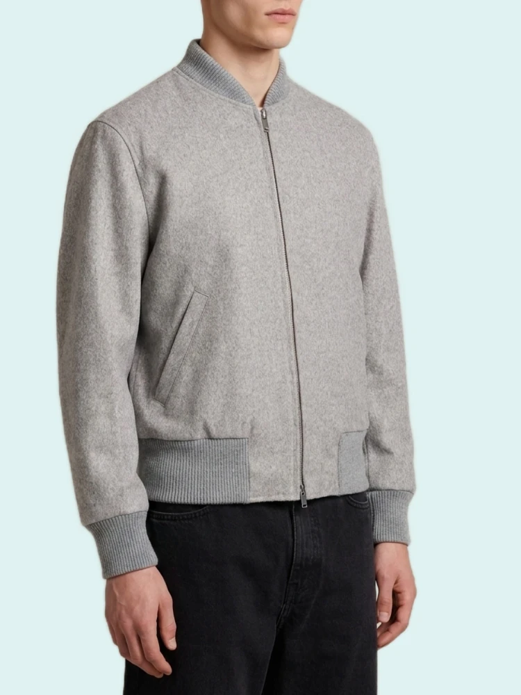 Light grey Teor bomber jacket