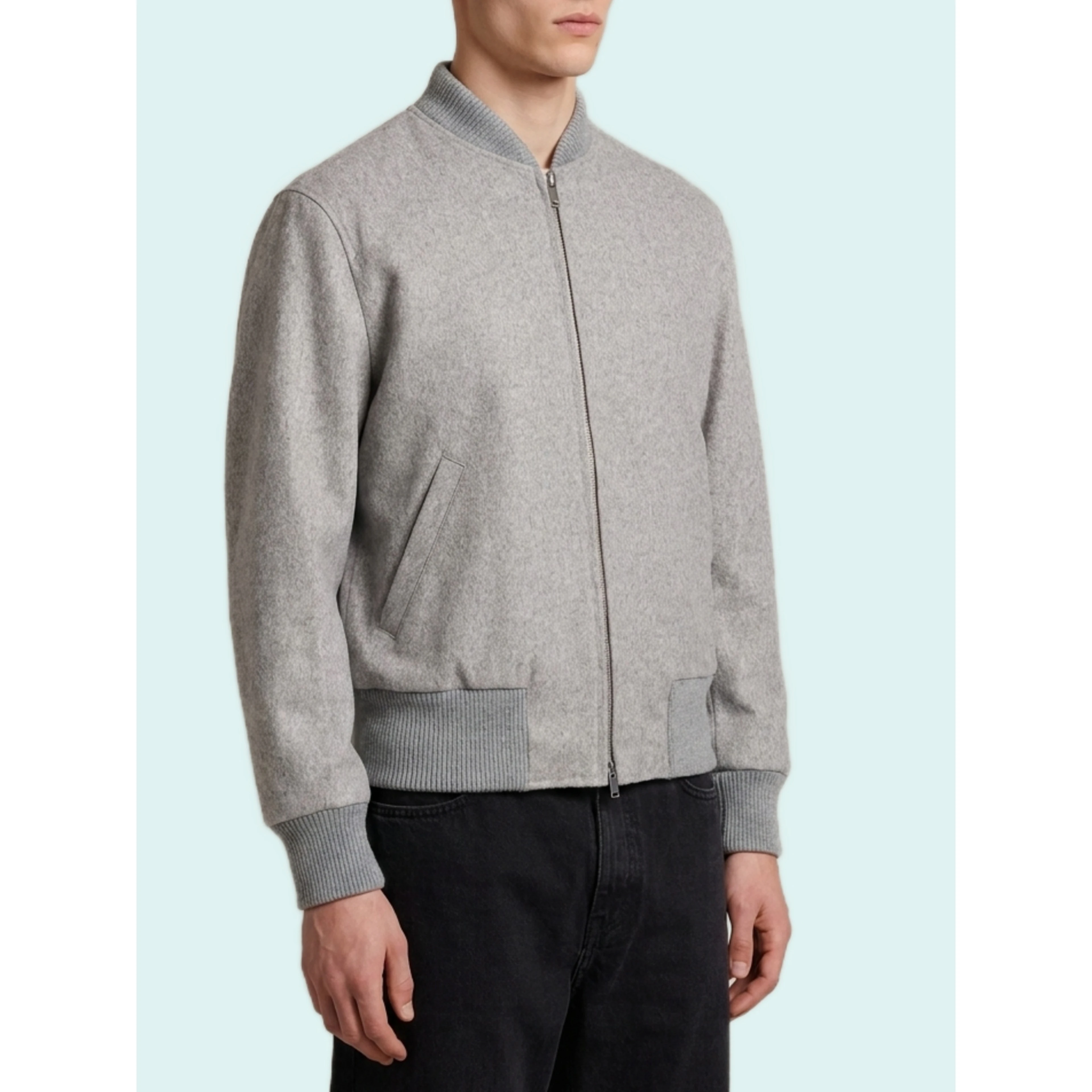 Light grey Teor bomber jacket