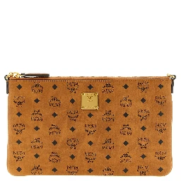 Brown Polyethylene Clutch Bag