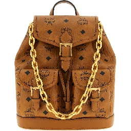 Brown Polyethylene Backpack