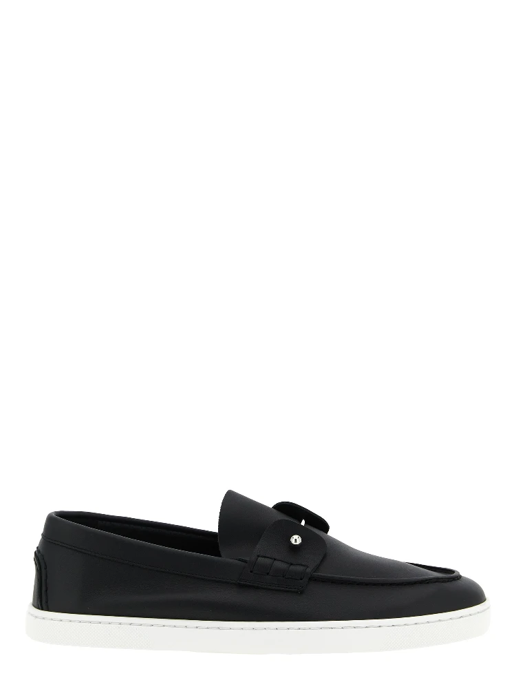 Black Calfskin Slip-On Loafers