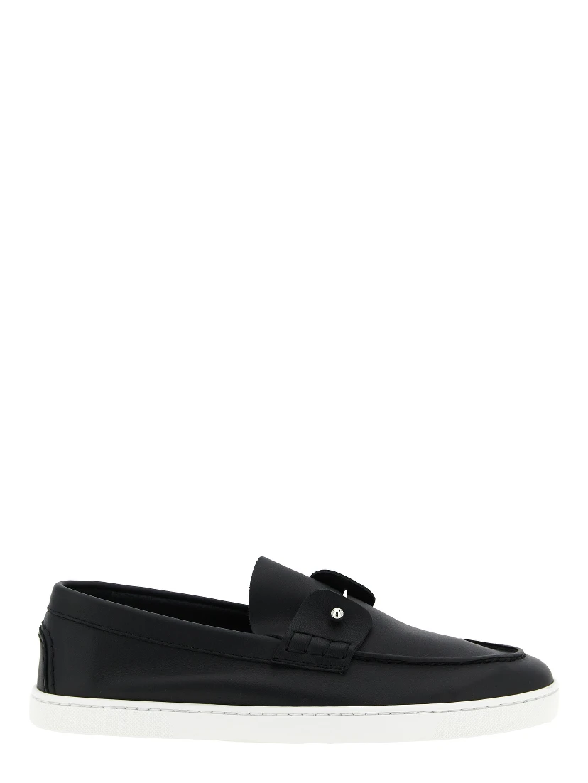 Black Calfskin Slip-On Loafers