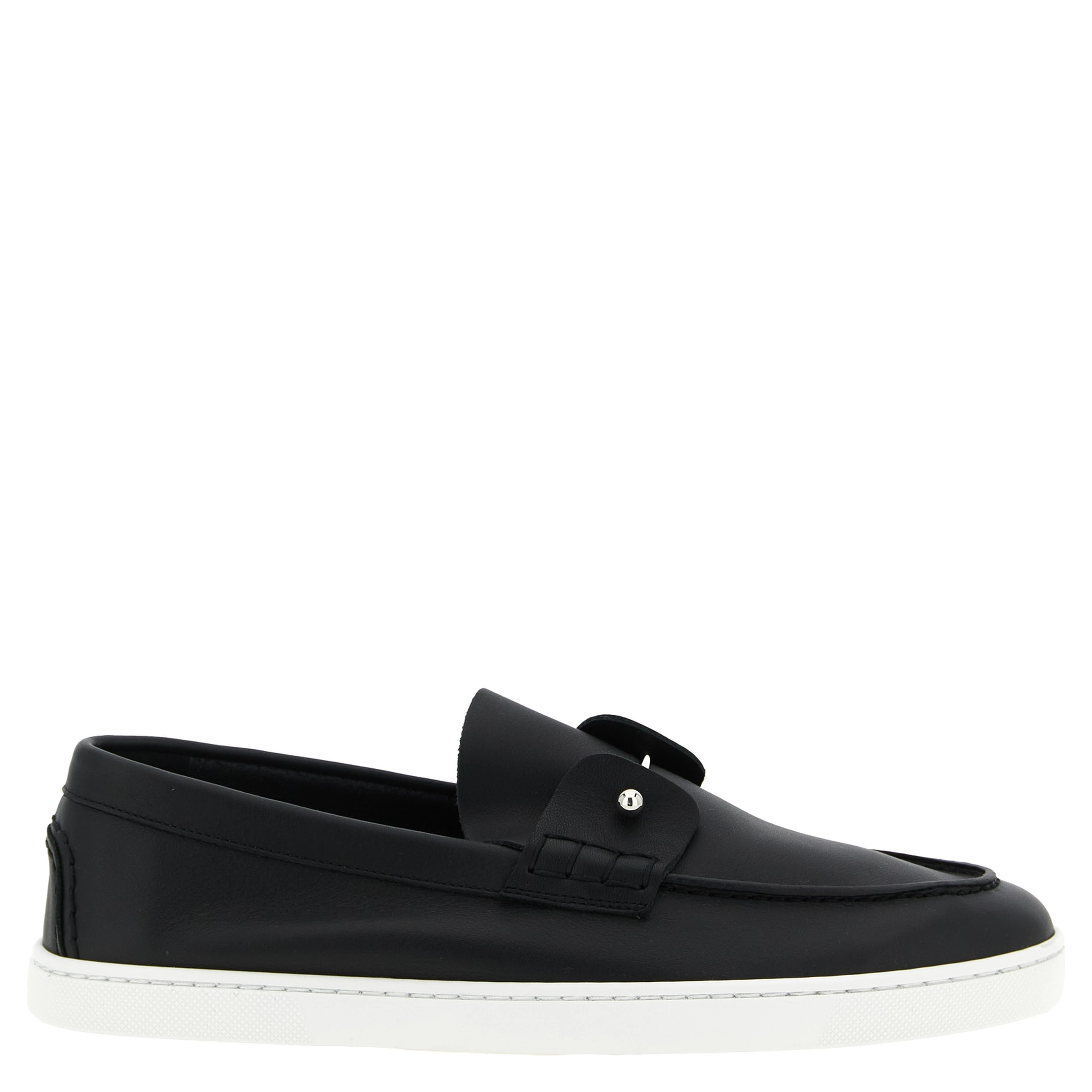 Black Calfskin Slip-On Loafers