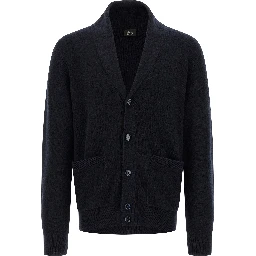 Blue Cashmere Cardigan