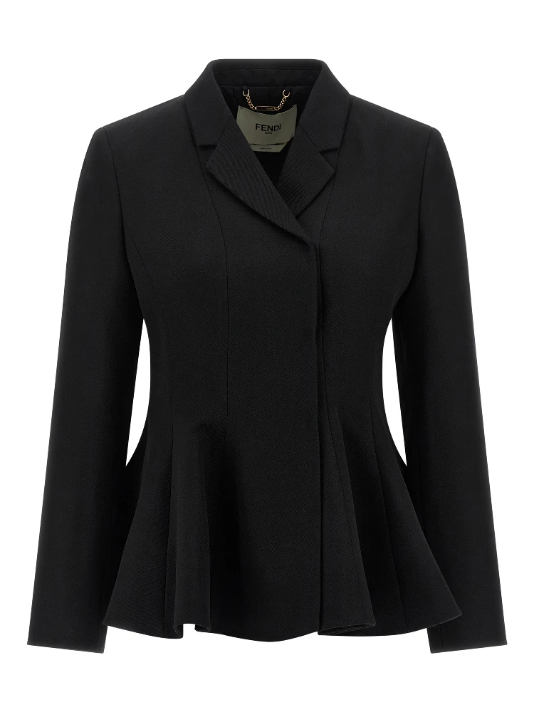 Black Virgin Wool Blazer