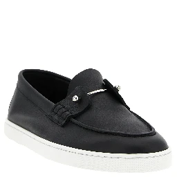Black Calfskin Slip-On Loafers