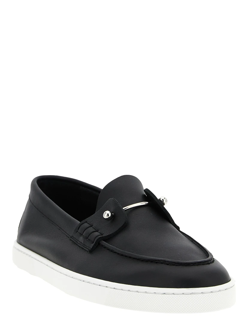 Black Calfskin Slip-On Loafers