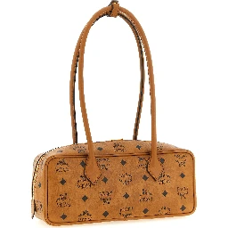 Brown Polyethylene Shoulder Bag