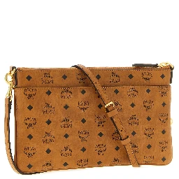 Brown Polyethylene Clutch Bag