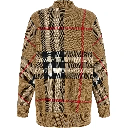Beige Polyester Cardigan