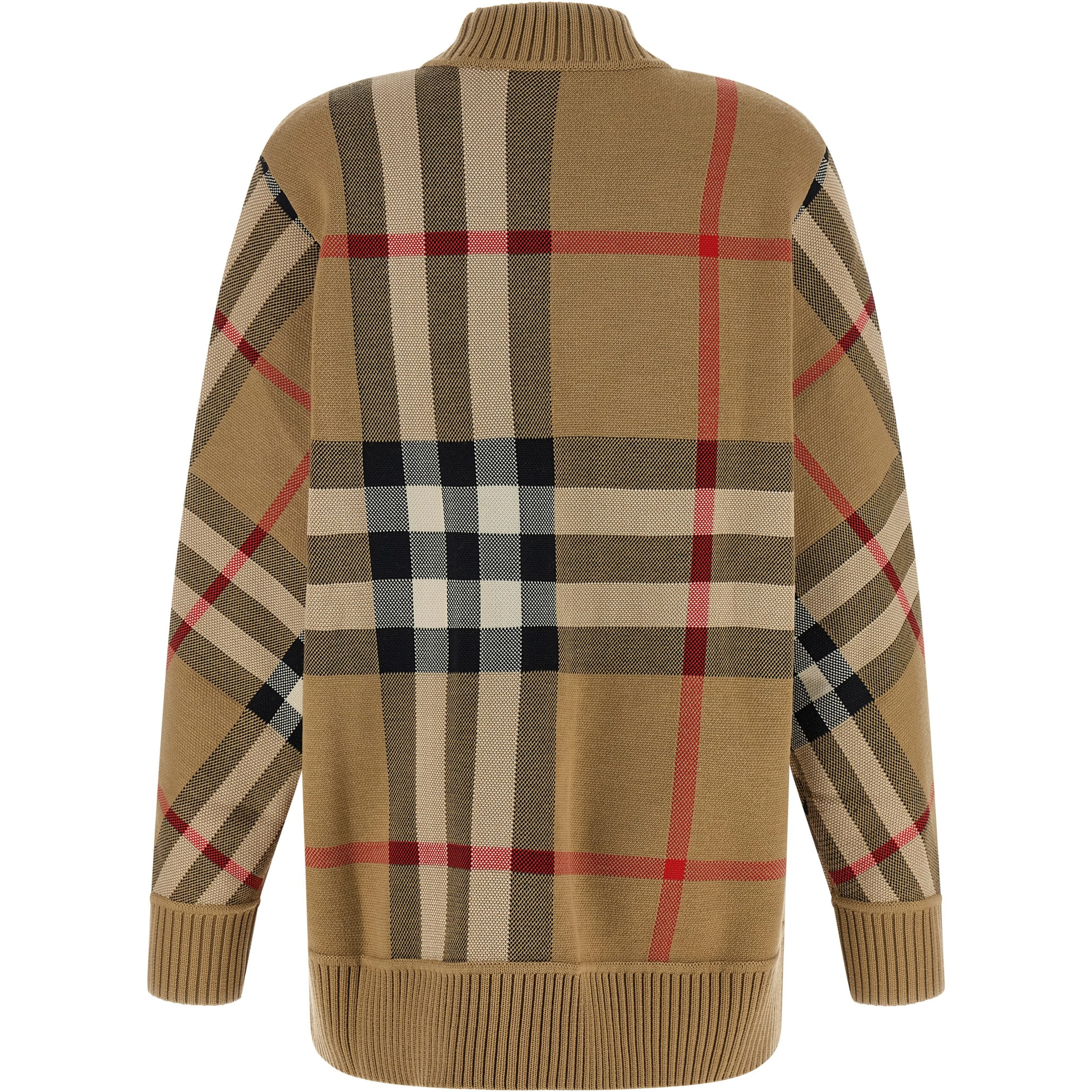 Beige Polyester Cardigan