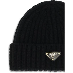 Black Wool Oves Aries Beanie