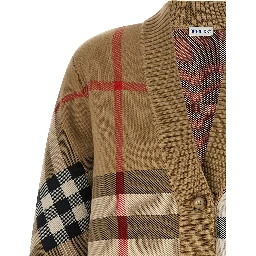 Beige Polyester Cardigan