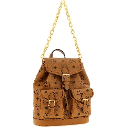 Brown Polyethylene Backpack