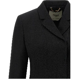 Black Virgin Wool Blazer