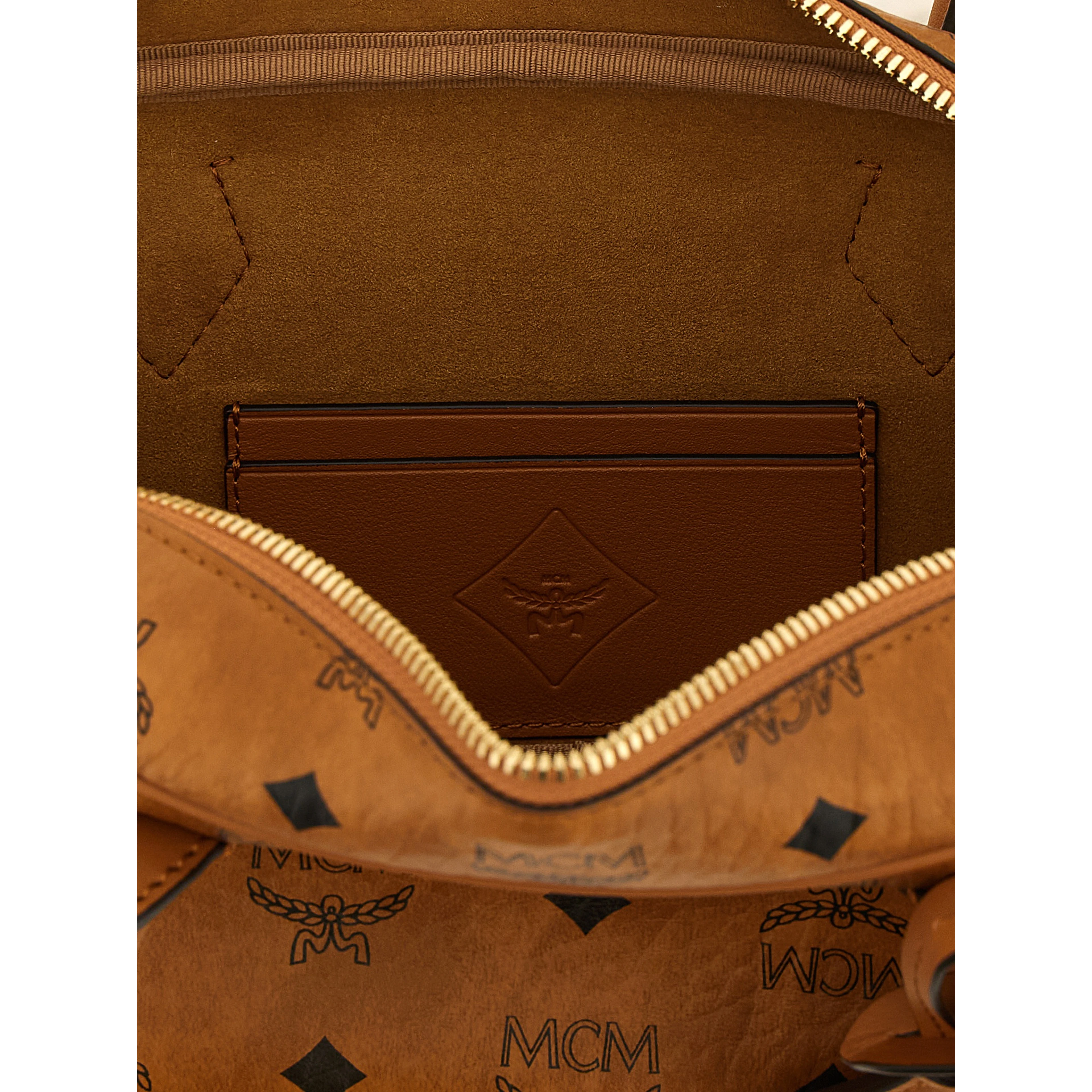 Brown Polyethylene Shoulder Bag