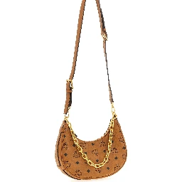 Brown Polyethylene Shoulder Bag