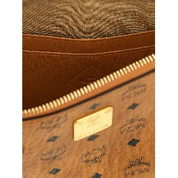 Brown Polyethylene Clutch Bag
