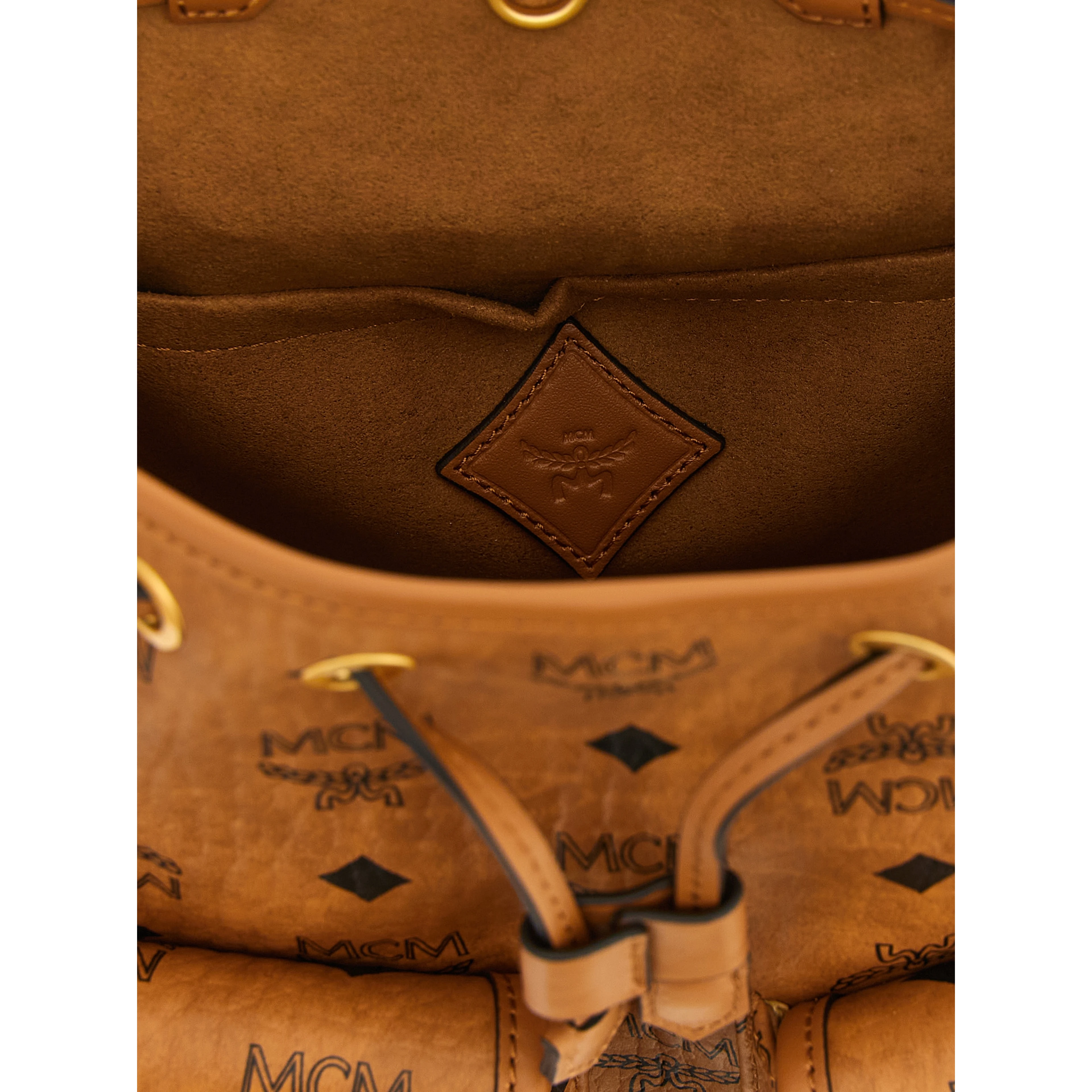 Brown Polyethylene Backpack