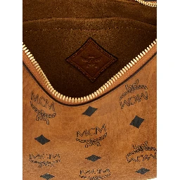 Brown Polyethylene Shoulder Bag
