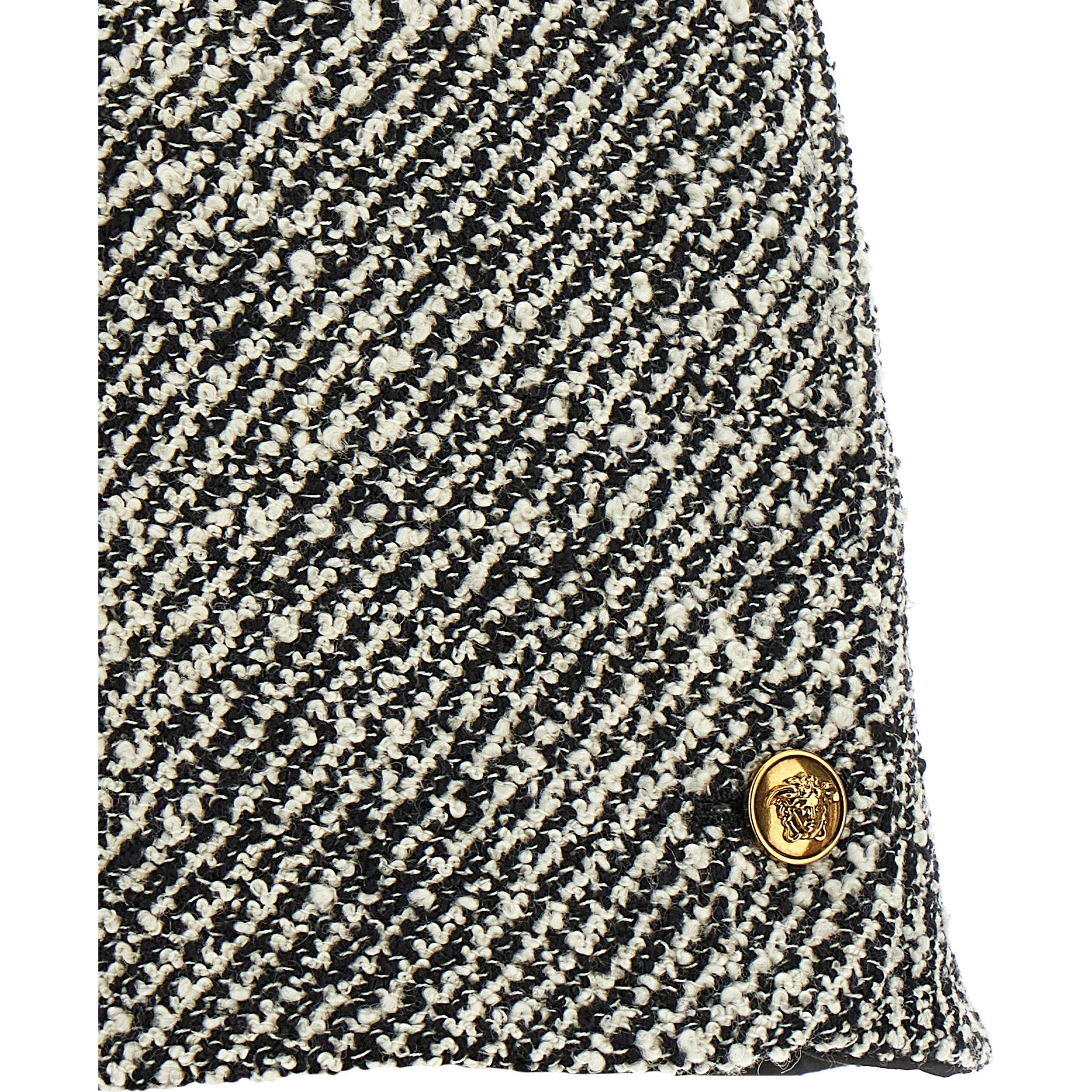 Bicolor Virgin Wool Bermuda Shorts