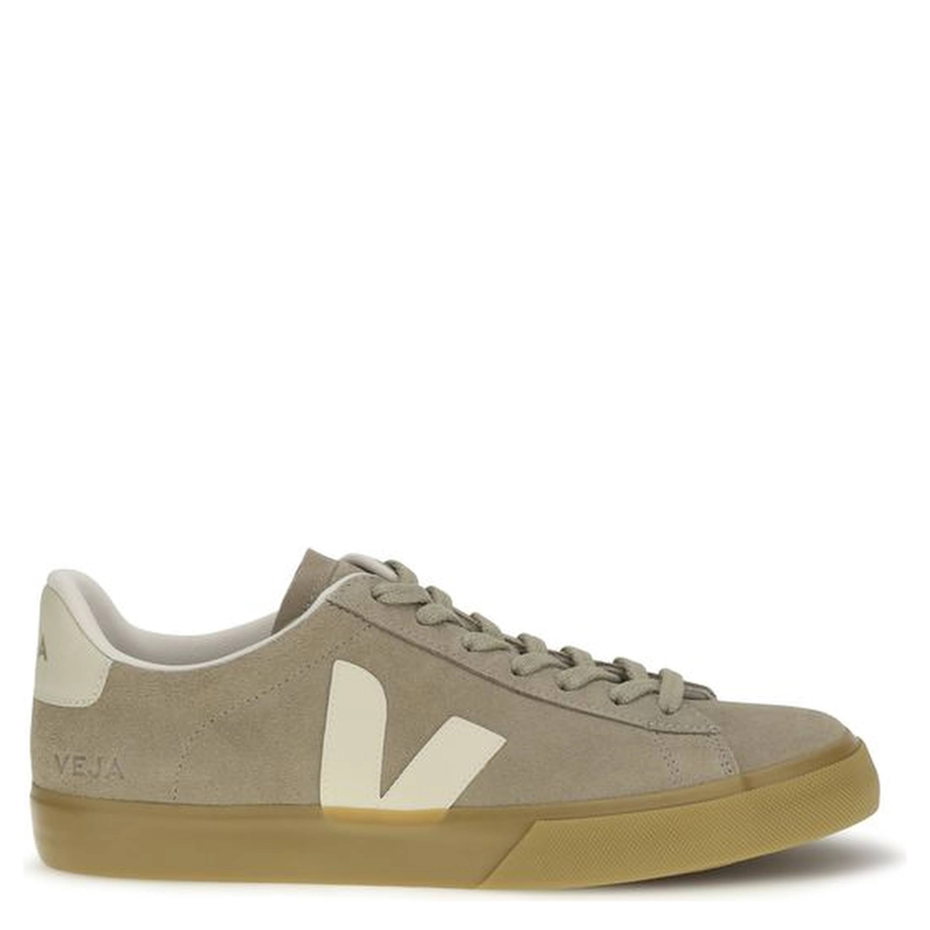 Beige Calf Leather Bos Taurus Low Top Sneakers
